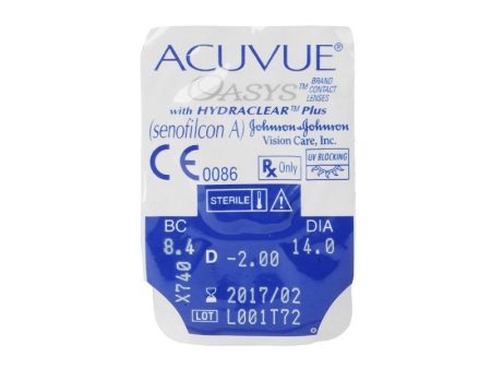 عدسات جونسون أكيوفيو أواسيس – شهرية شفافة | Johnson Acuvue Oasys - Monthly Clear