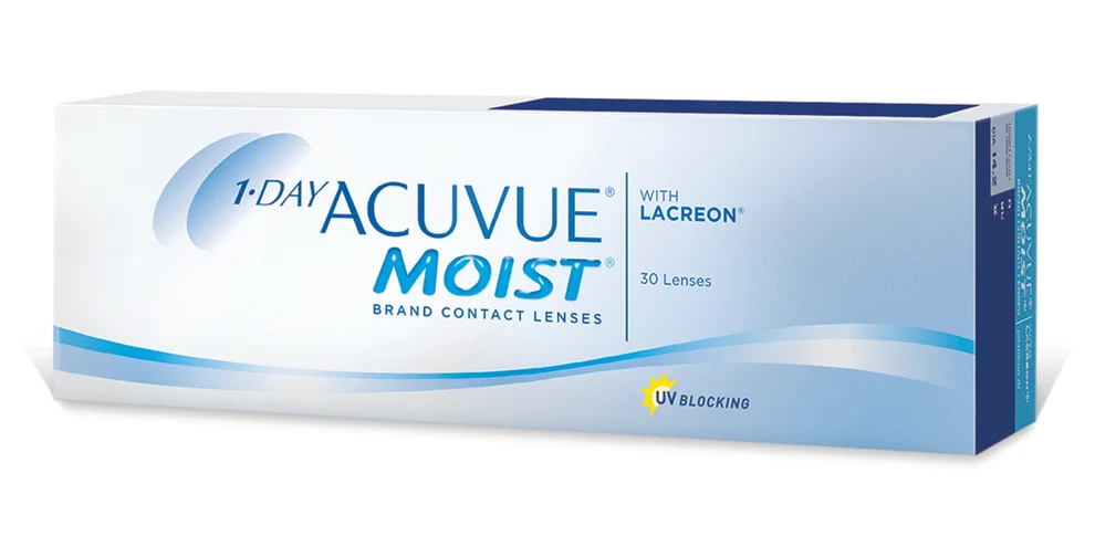 عدسات جونسون أكيوفيو مويست - يومية شفافة | Johnson Acuvue Moist - Daily Clear