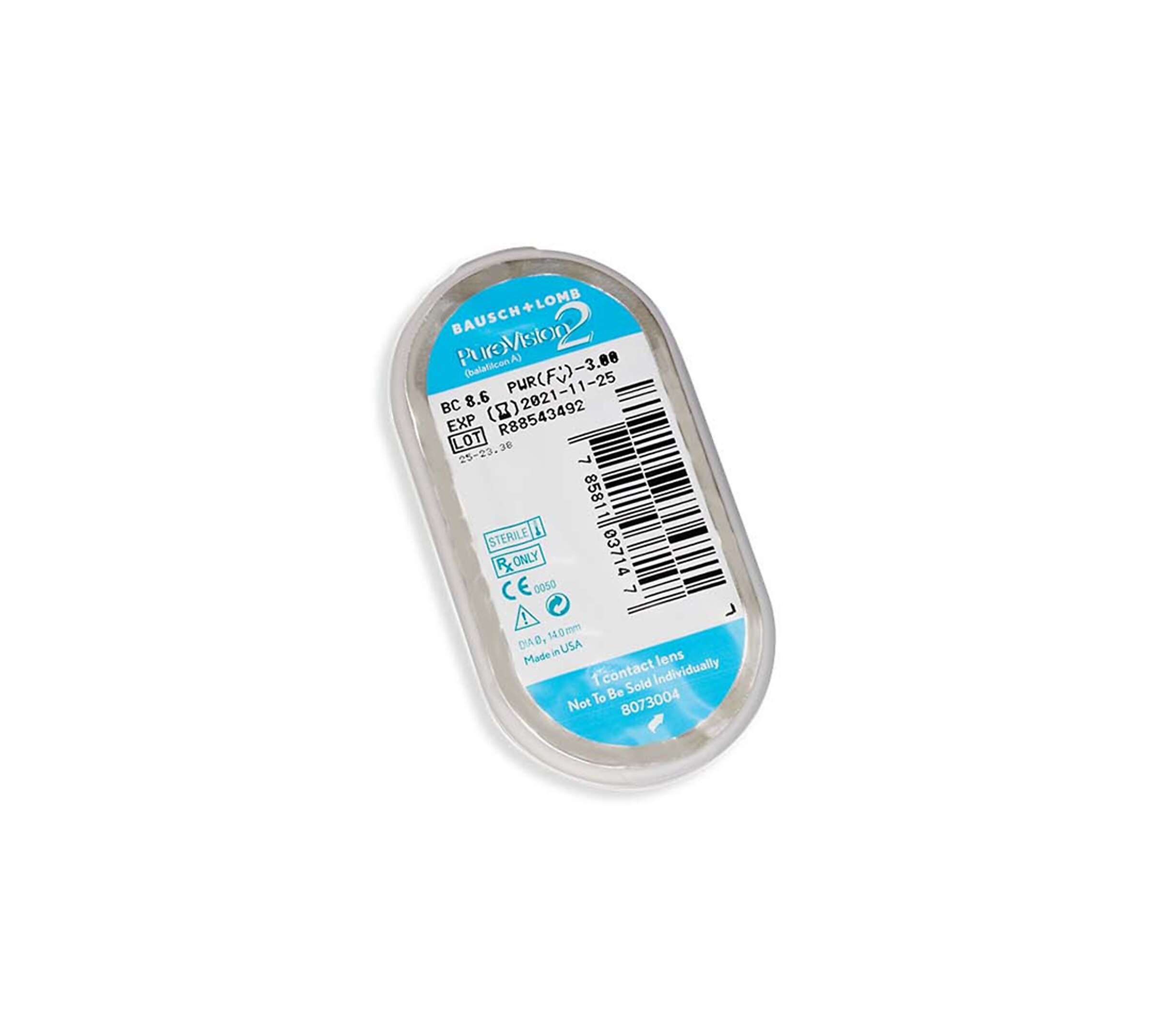 عدسات بوش آند لومب بيور فيجن 2 - شهرية شفافة | Bausch & Lomb PureVision 2 - Monthly Clear