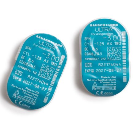 عدسات بوش آند لومب ألترا توريك - شهرية شفافة | Bausch & Lomb Ultra Toric - Monthly Clear