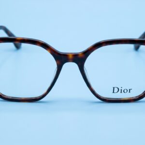 نظارة Dior طبية نسائية - إطار هافان تايجر سداسي ناعم