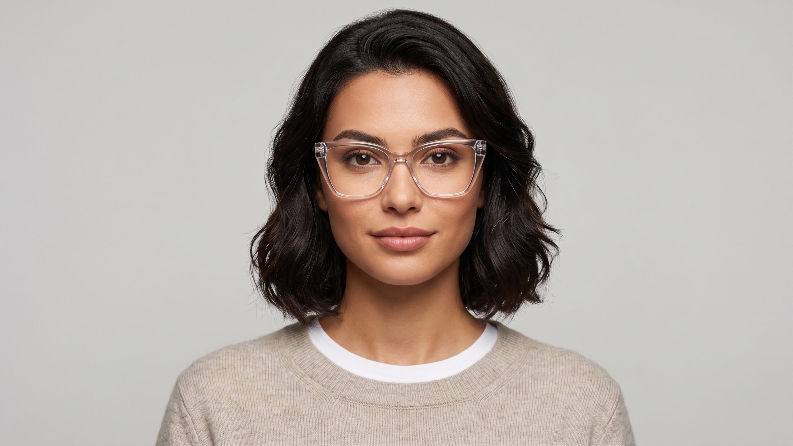 نظارة Tommy Hilfiger طبية وحماية بلوكت حريمي – شفاف كريستالي - الصورة 4