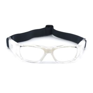 نظارة حماية رياضية مقاومة للصدمات بحزام مرن شفاف| Protective Sports Goggles